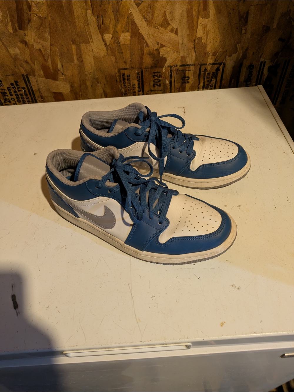 Nike Men’s Low-Top Basketball Sneakers in Blue/White